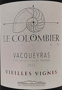 Domaine Le Colombier Vieilles Vignes 2023, AP Vacqueyras, Rotwein, trocken, 0,75l